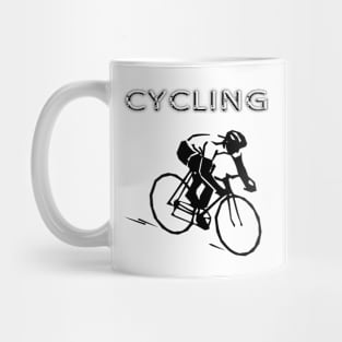 Cycling by man Mug